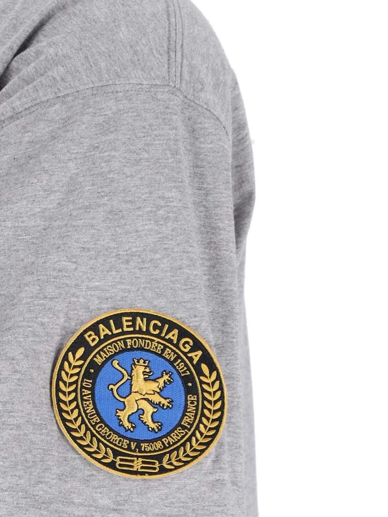 Balenciaga Balenciaga Logo Embroidered Crewneck T-Shirt 4