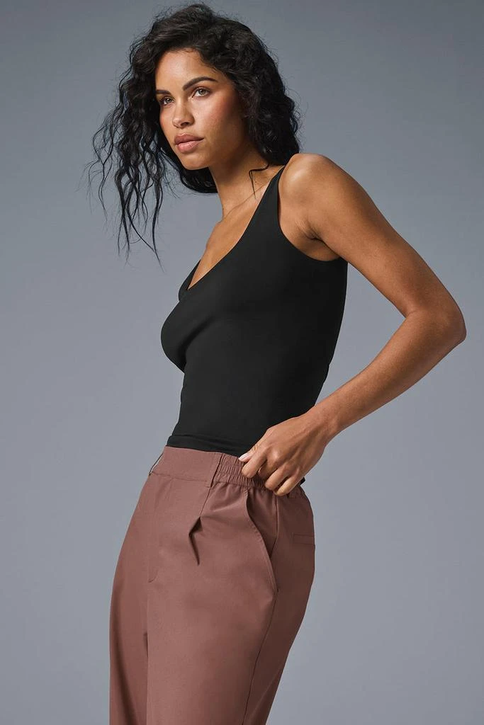 Alo Sheer Glow Tank - Black 4