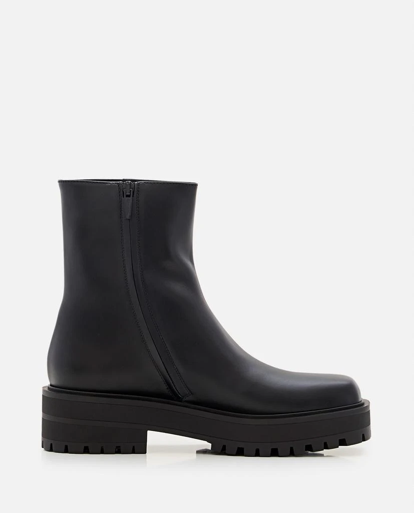 Gianvito Rossi Leather Combat Boots 1