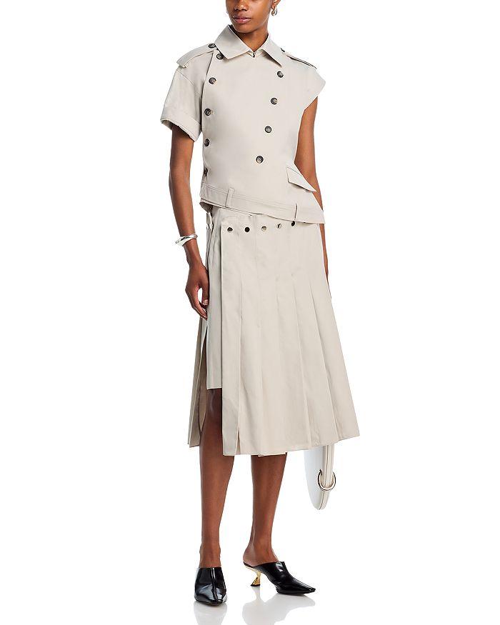 Rokh Double Layer Pleated Skirt