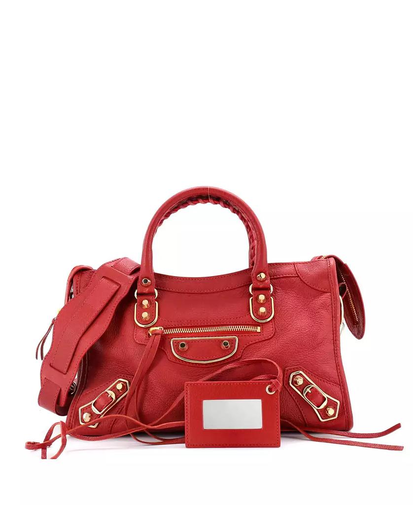 Pre-Owned Balenciaga Small City Classic Metallic Edge Bag Leather