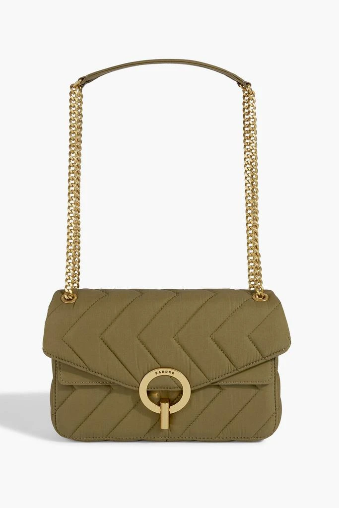 Sandro Quilted shell shoulder bag 1