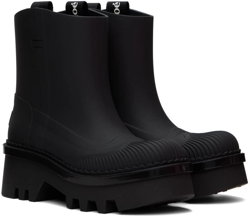 Chloé Black Raina Rain Boots 4