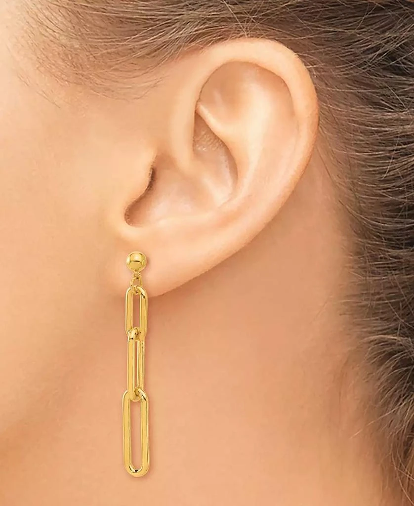 Macy's Dangle Drop Earrings in 24k Yellow Gold 4