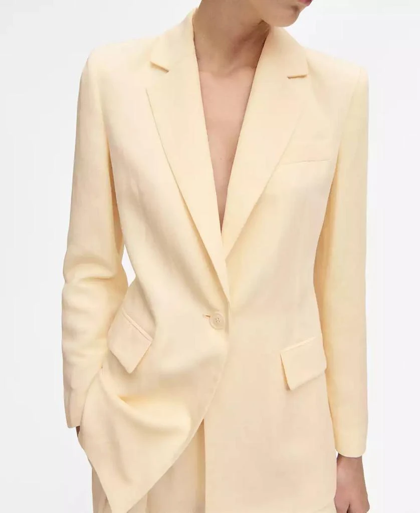 Mango Women's Linen-Blend Suit Jacket 1