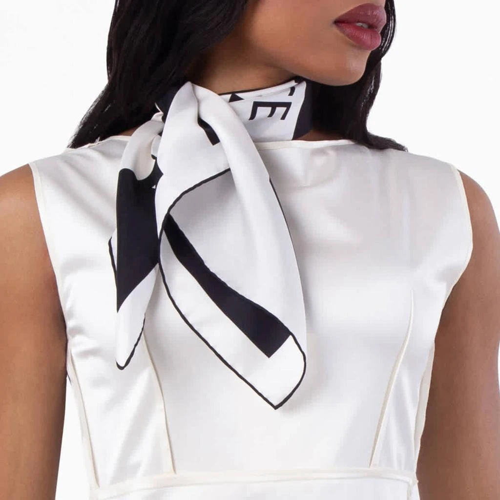 Salvatore Ferragamo Ferragamo Logo Print Silk Scarf