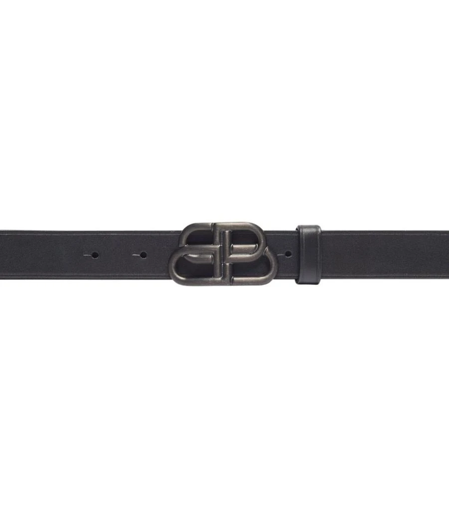 Balenciaga Leather BB Belt 3