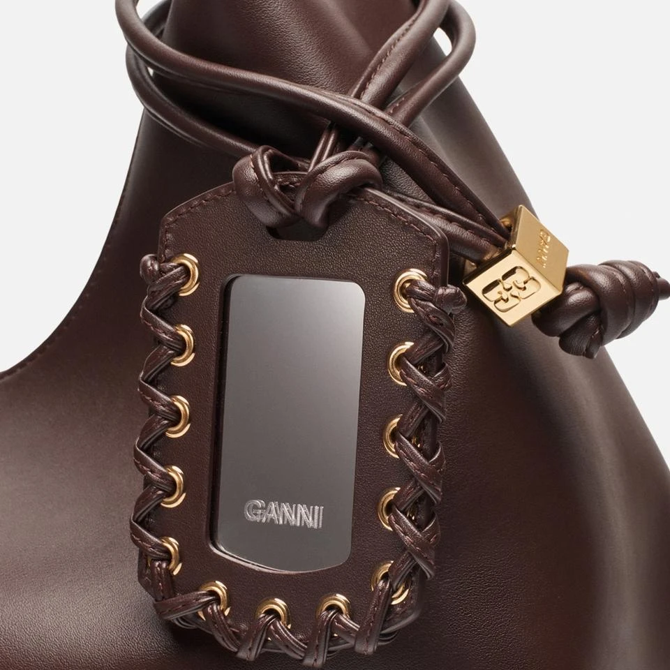 Ganni Ganni Medium Hobo Faux Leather-Blend Bou Bag 4