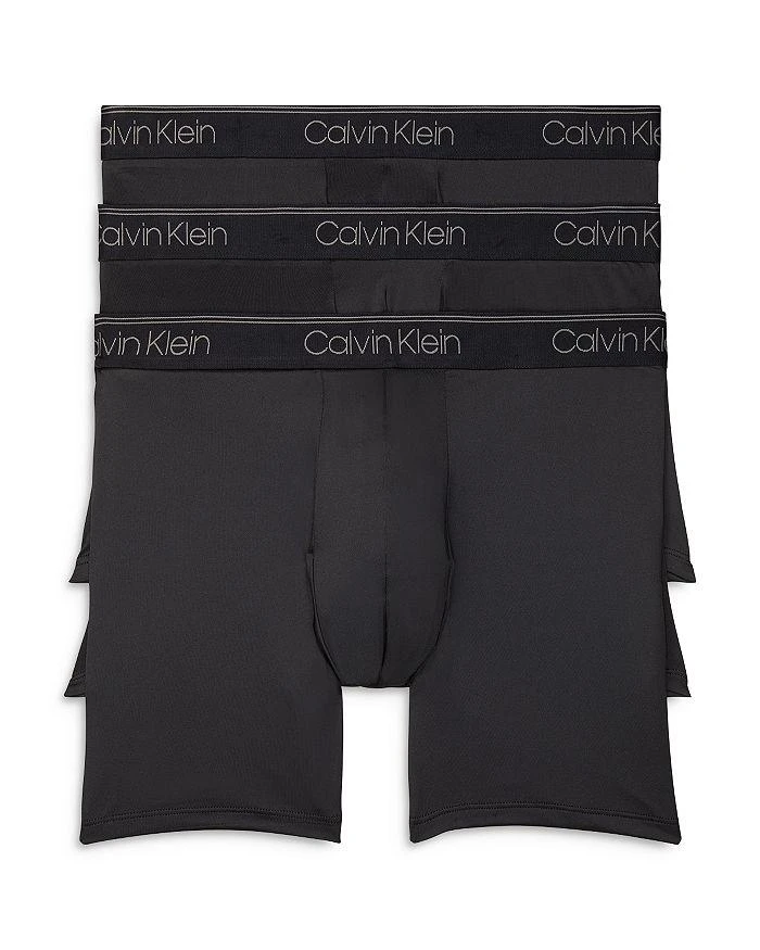 Calvin Klein Microfiber Stretch Wicking Boxer Briefs, Pack of 3 1