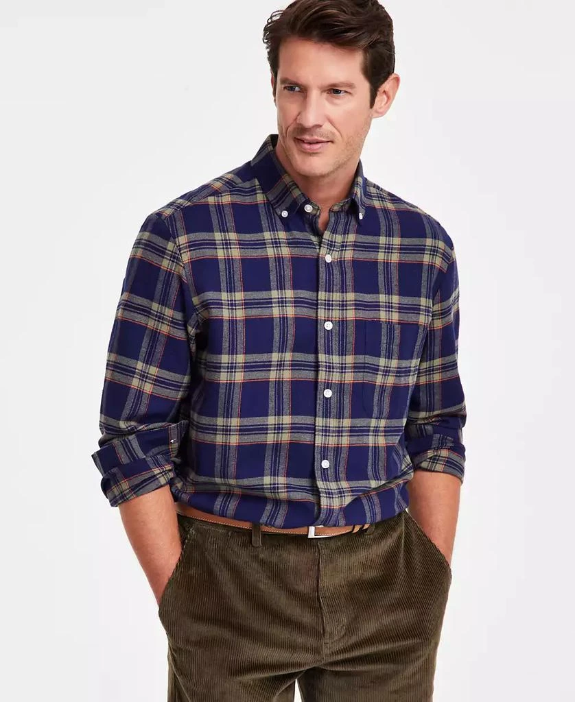Club Room Men's Regular-Fit Plaid Flannel Shirt, Created for Macy's 1