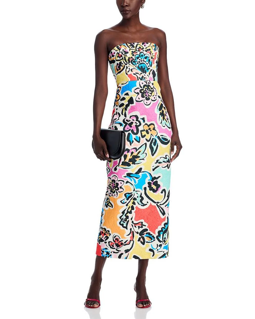 Milly Orion Rainbow Oasis Jacquard Dress 2