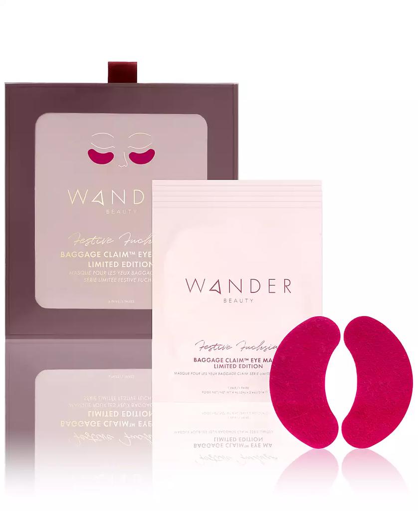 Wander Beauty Baggage Claim Limited-Edition Festive Fuchsia Eye Masks, Created for Macy's