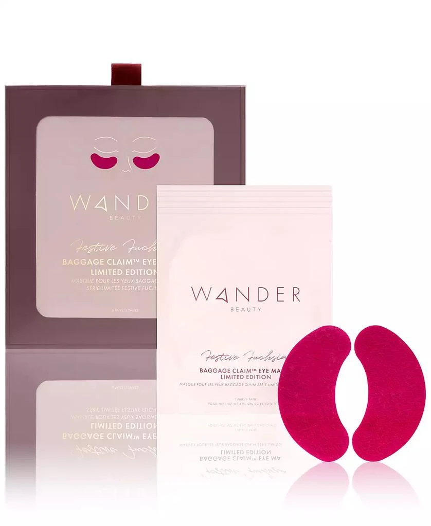 Wander Beauty Baggage Claim Limited-Edition Festive Fuchsia Eye Masks, Created for Macy's 1