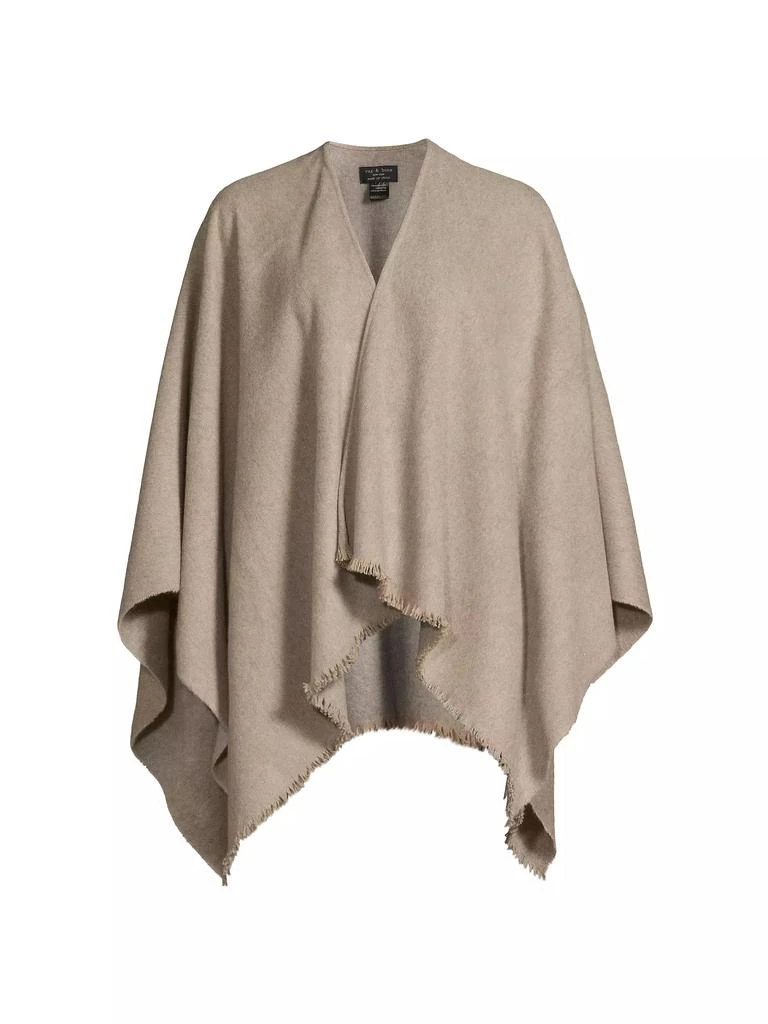 rag & bone Ivy Cashmere Reversible Poncho 1