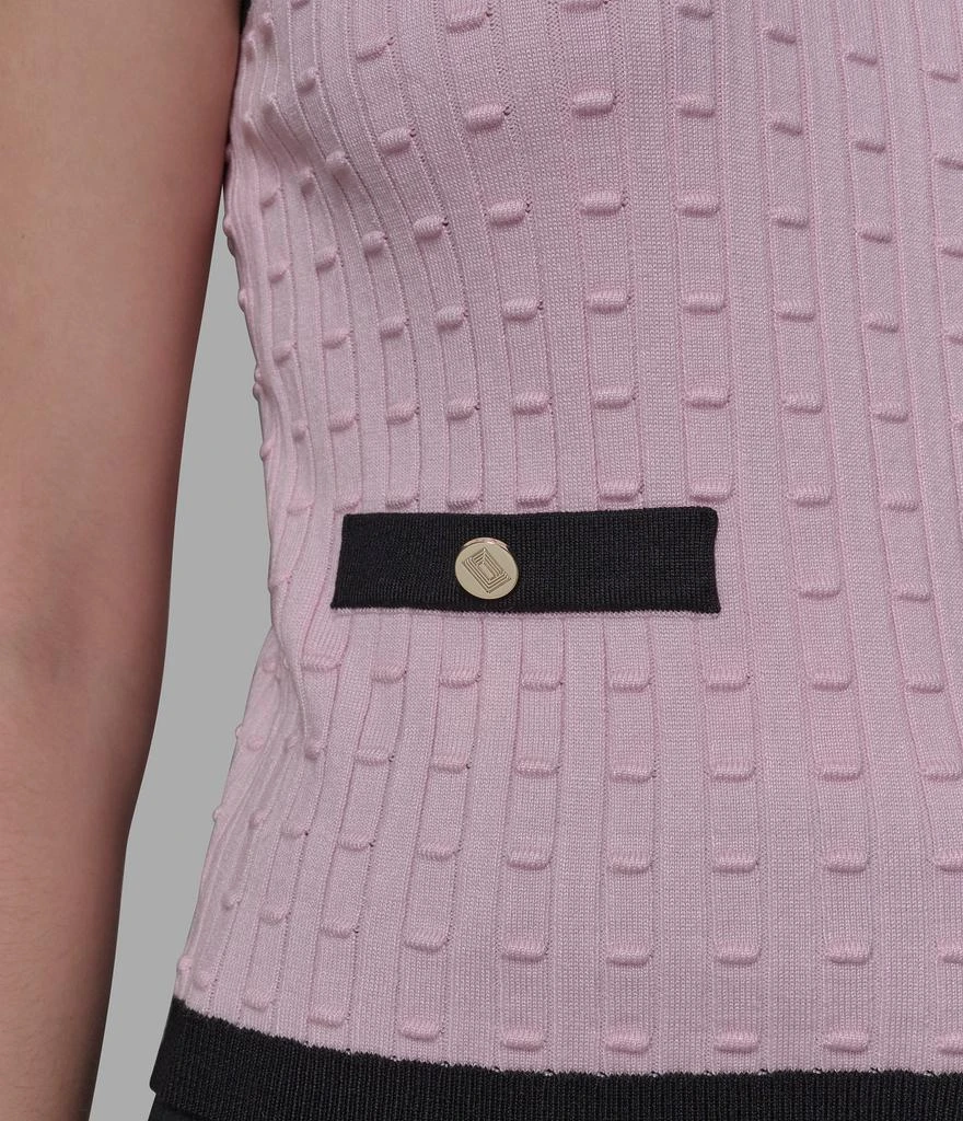Karl Lagerfeld Paris SLEEVELESS SWEATER SHELL 5
