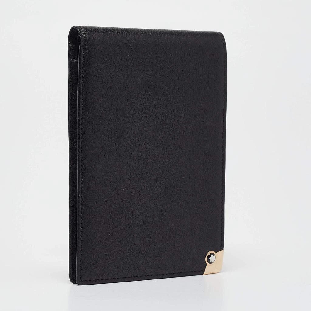 MontBlanc Montblanc Black Leather Meisterstuck Mini Bifold Agenda Cover 2