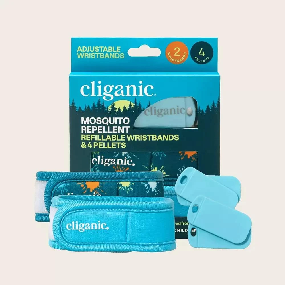 Cliganic Mosquito Repellent Refillable Wristbands - 3PK 
6 Refills 8