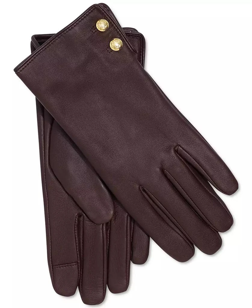 Ralph Lauren Women's Leather Touchscreen Gloves 1