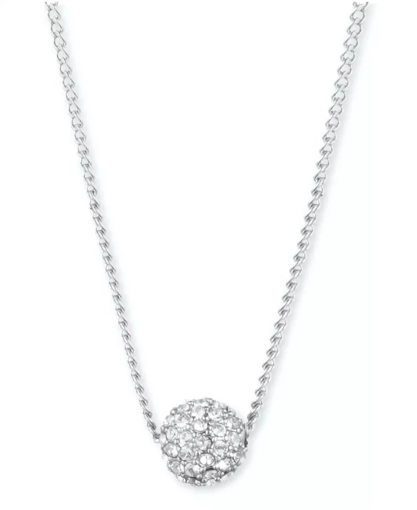 Givenchy Crystal Fireball Pendant Necklace 16" + 2" extender 1
