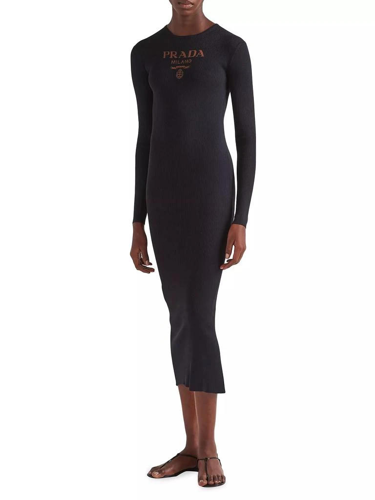 Prada Long Silk Knit Dress 2