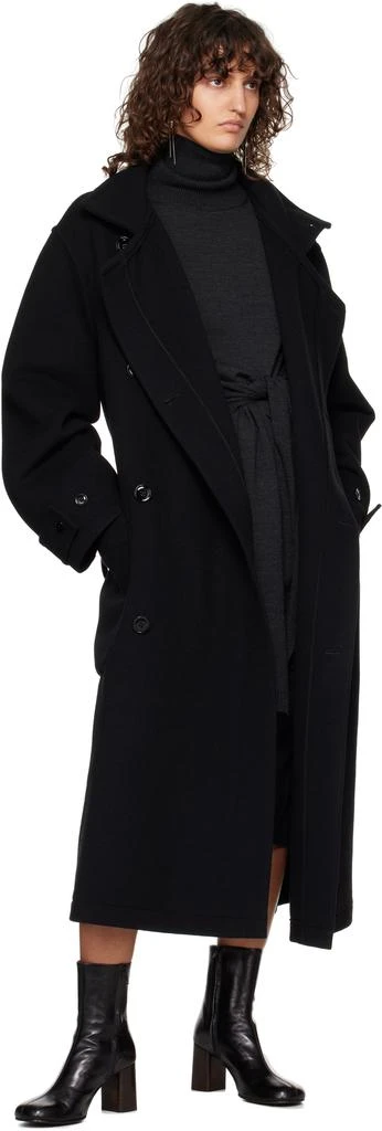Lemaire Black Wrap Coat 4