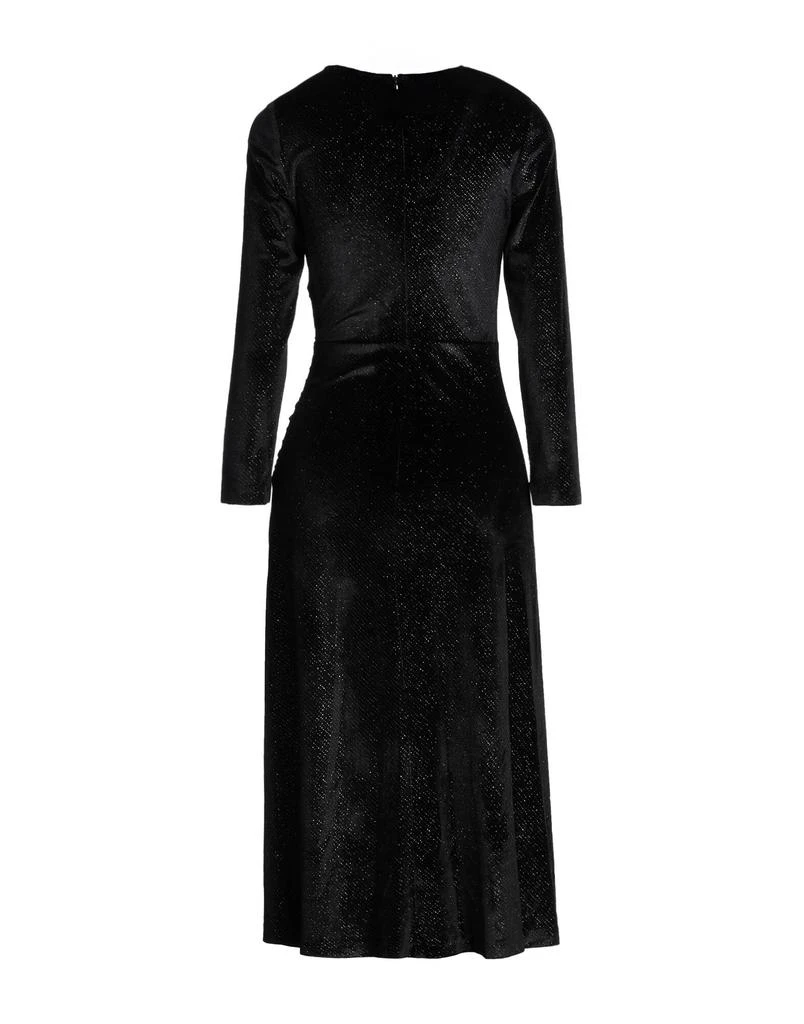 knee length dresses for ladies Palma Collared Midi Dress in Knit- Black main image 0