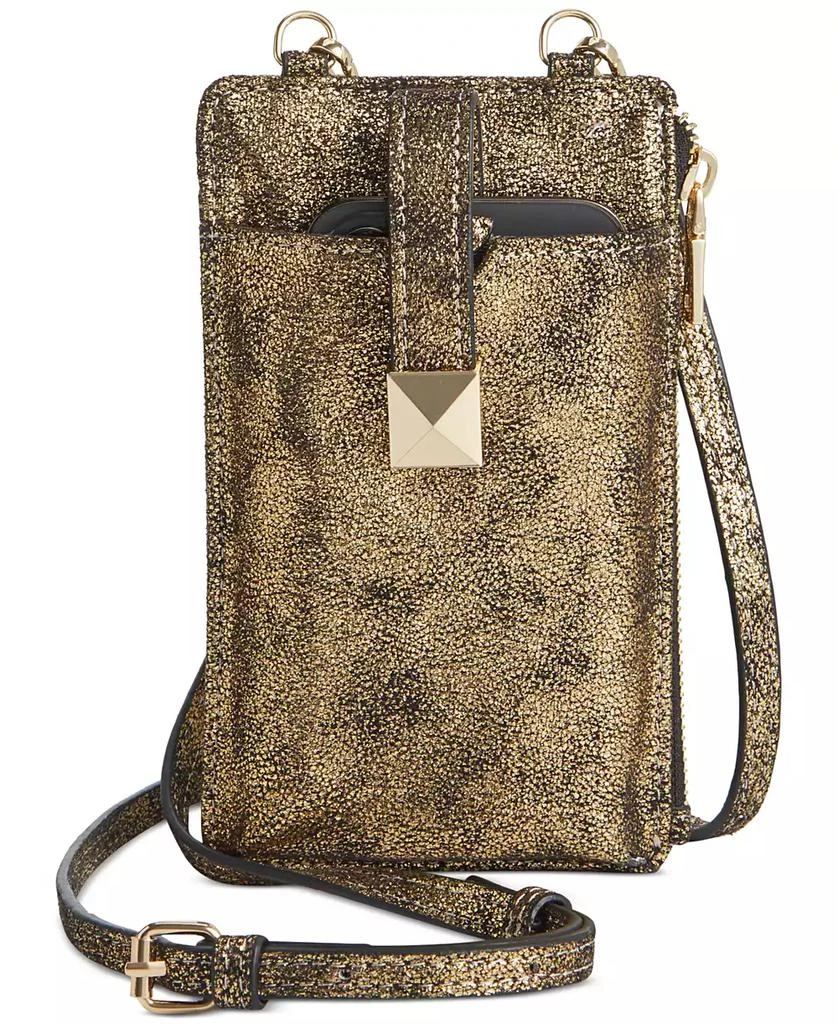 INC International Devvi Metallic Phone Crossbody, Created for Macy's 1