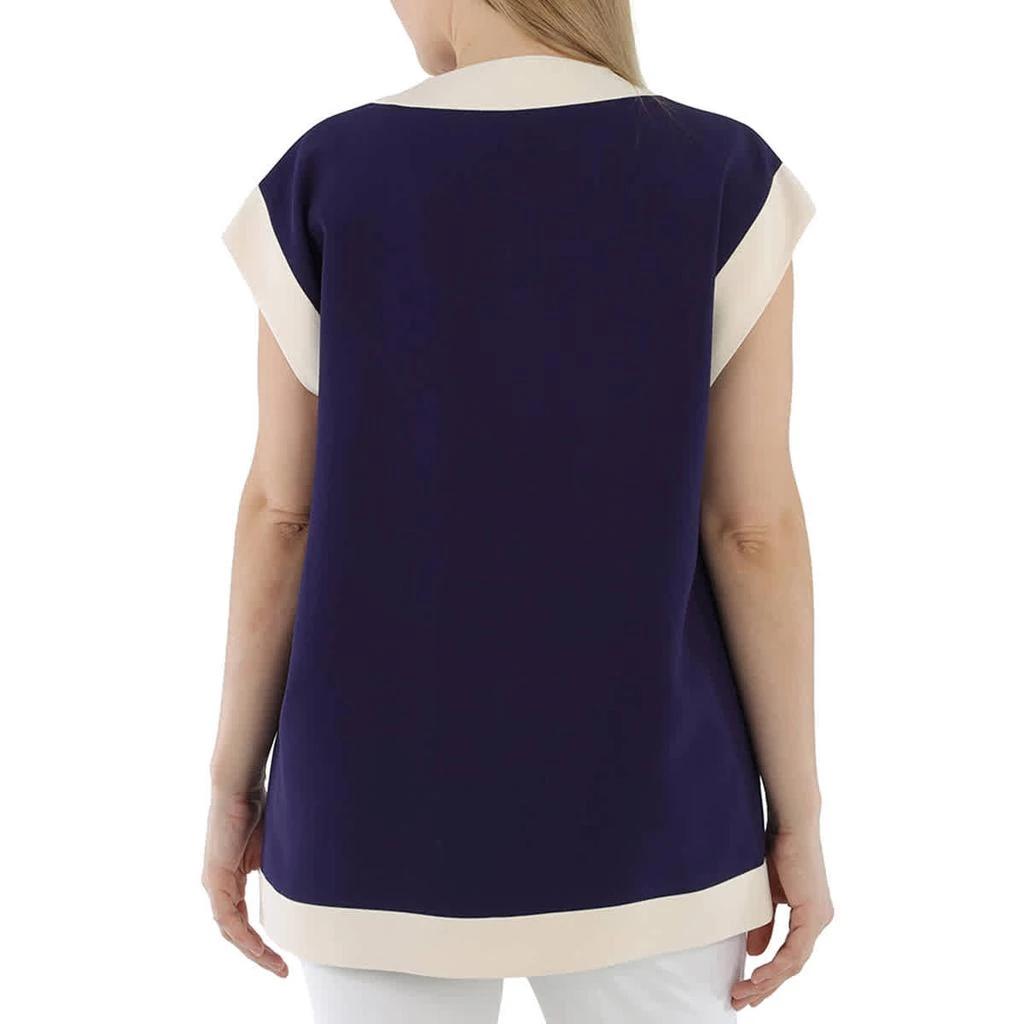 Gucci Ladies Blue Viscose Cady Vest 3