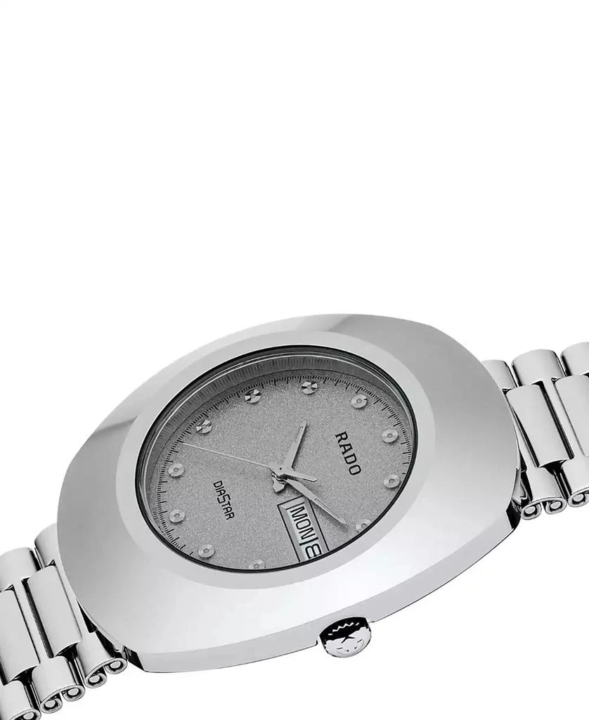 Rado Original Men's Silver-Tone Stainless Steel Bracelet Watch 35mm 2