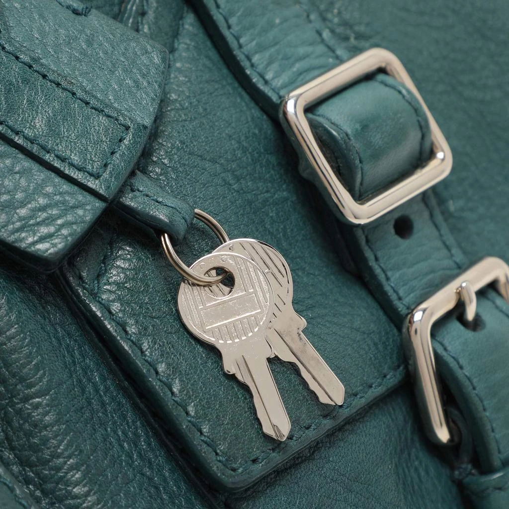 Yves Saint Laurent Yves Saint Laurent Green Leather Lover Satchel 6
