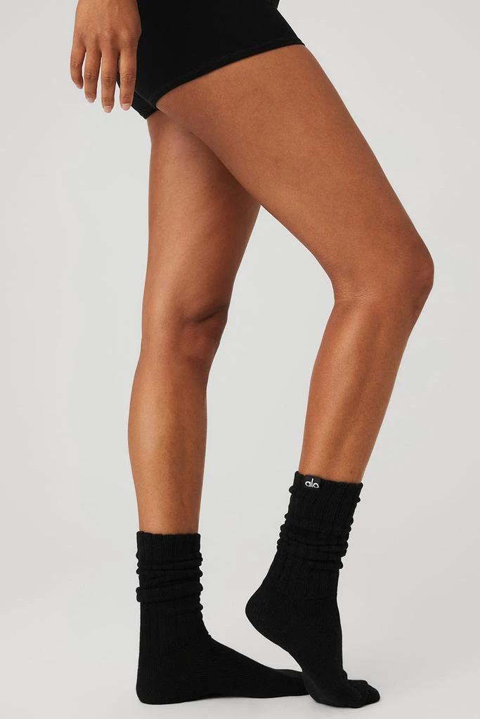 Alo Unisex Scrunch Sock - Black 3