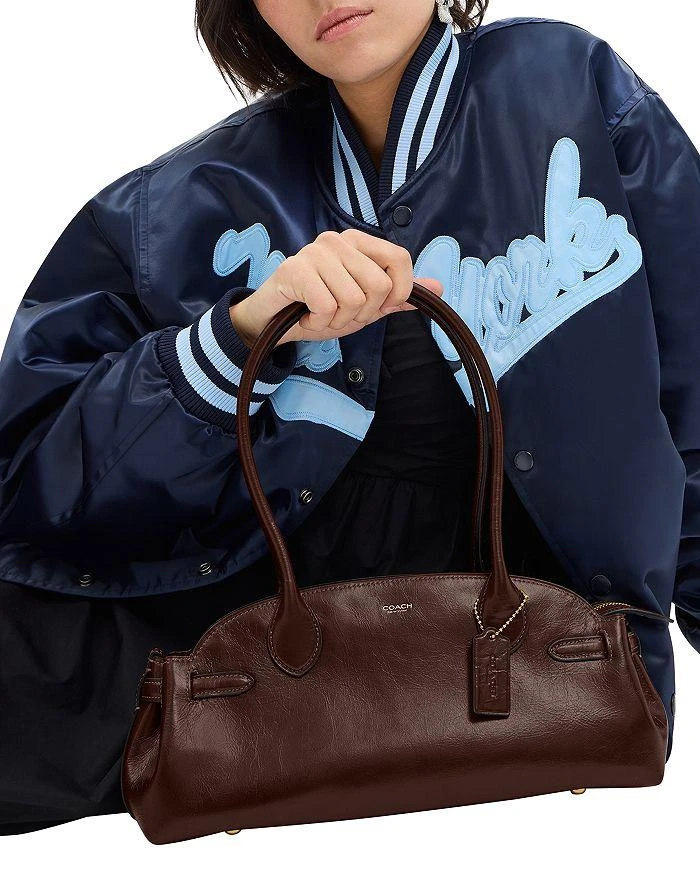 Coach Glazed Empire 34 Medium Leather Carryall Top Handle Bag 2