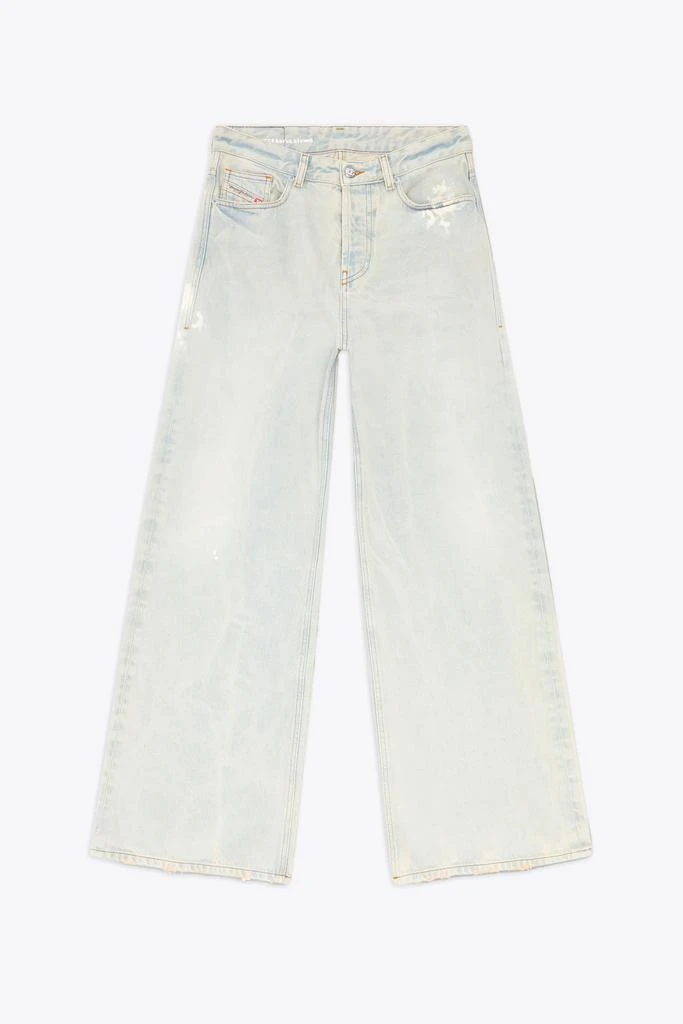 Diesel 1996 D-sire L.30 Heavy stonewashed light blue baggy jeans 1