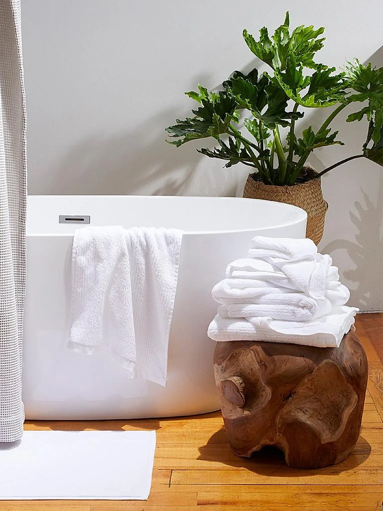 Coyuchi Temescal Organic Ribbed Bath Sheet 2