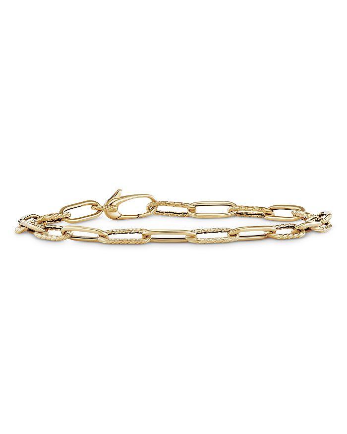 David Yurman DY Madison Chain Bracelet in 18K Yellow Gold, 4mm
