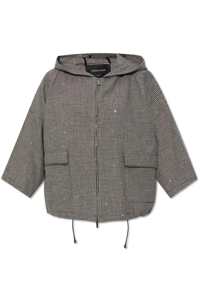 Fabiana Filippi Fabiana Filippi Sequin Embellished Hooded Jacket 1