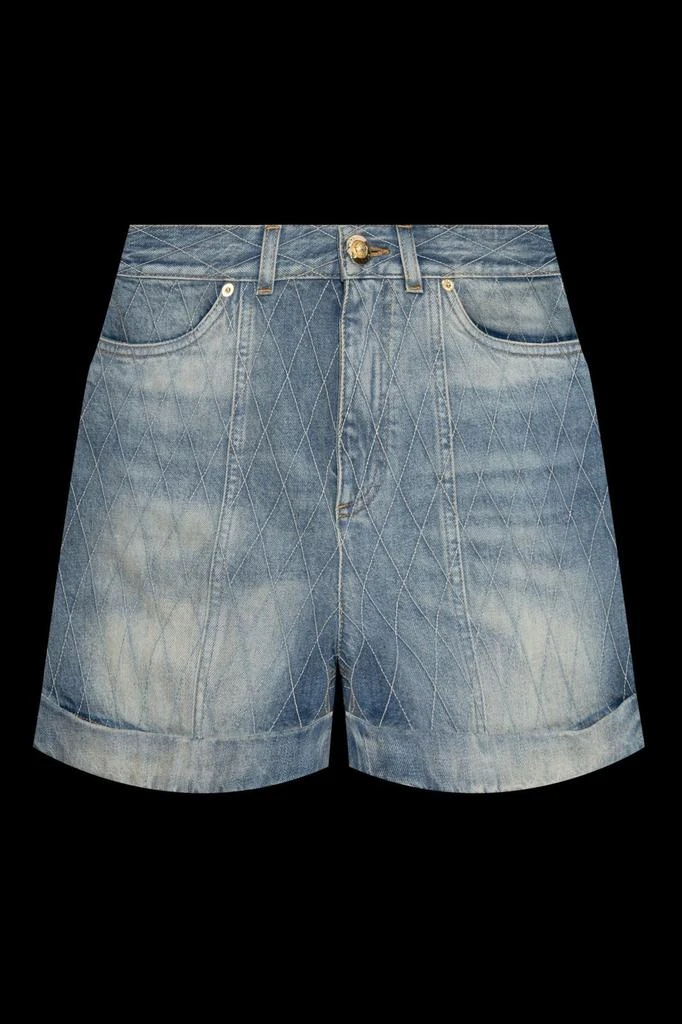 Balmain Balmain Short Diamond Denim Shorts 1