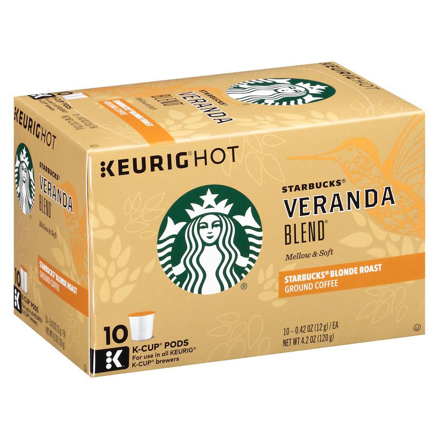 Starbucks K-Cup Coffee Pods¿Blonde Roast¿Veranda Blend¿100% Arabica Veranda Blend