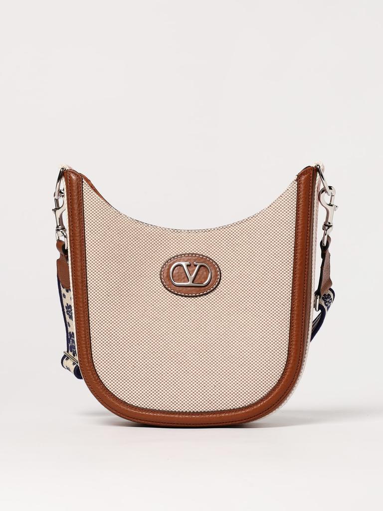 Valentino Two-tone canvas VLogo Signature crossbody bag