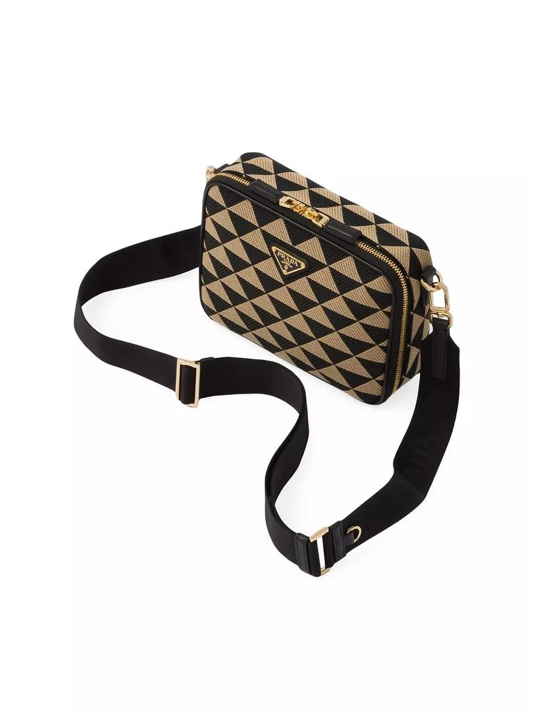 Prada Symbole Embroidered Fabric Bag 3