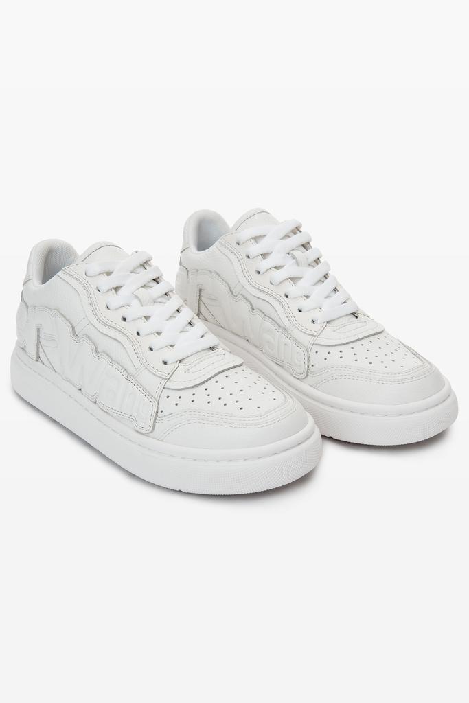 Alexander Wang puff pebble leather sneaker with logo