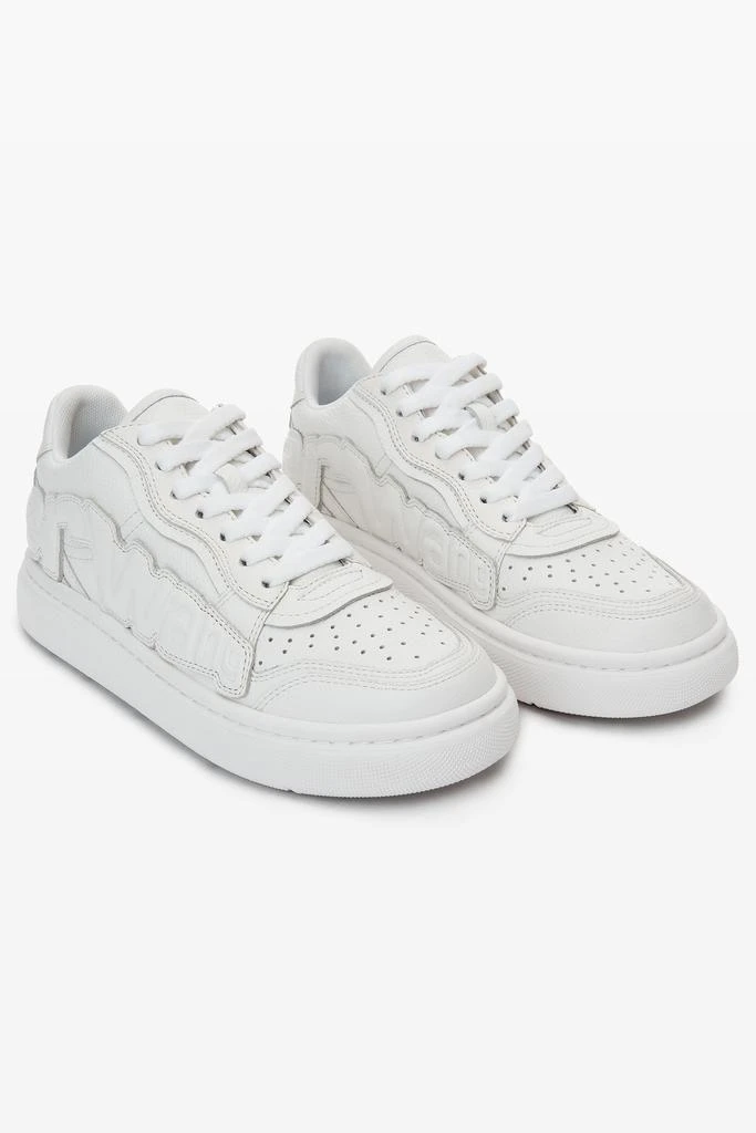 Alexander Wang puff pebble leather sneaker with logo 2