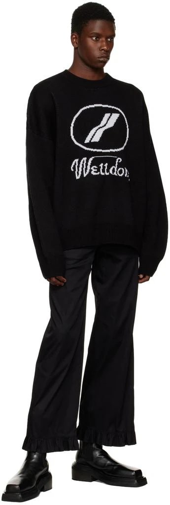 We11done Black Jacquard Sweater 4