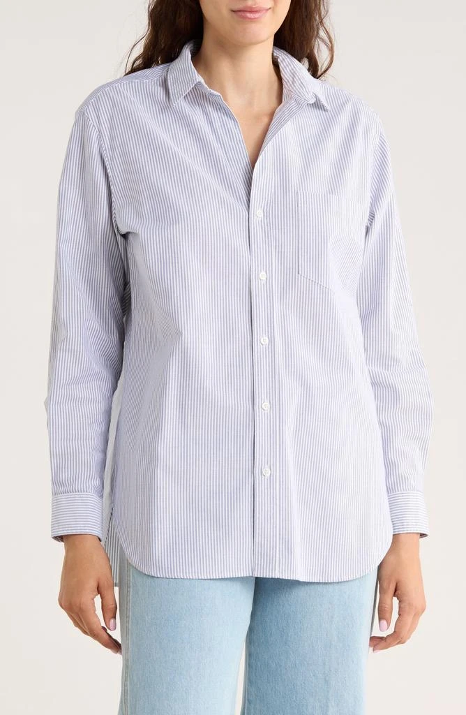 Frank 
Eileen Joedy Boyfriend Cotton Button-Up Shirt 1