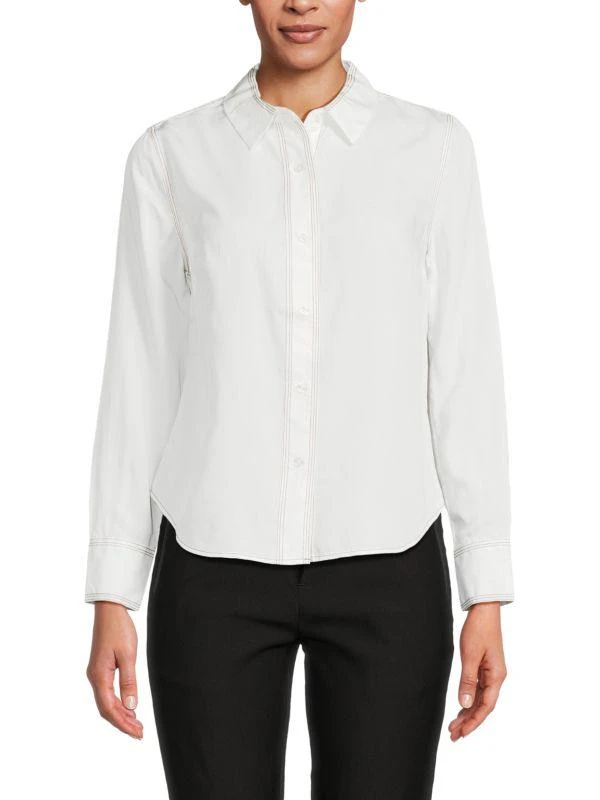 Ecru Point Collar Shirt 1