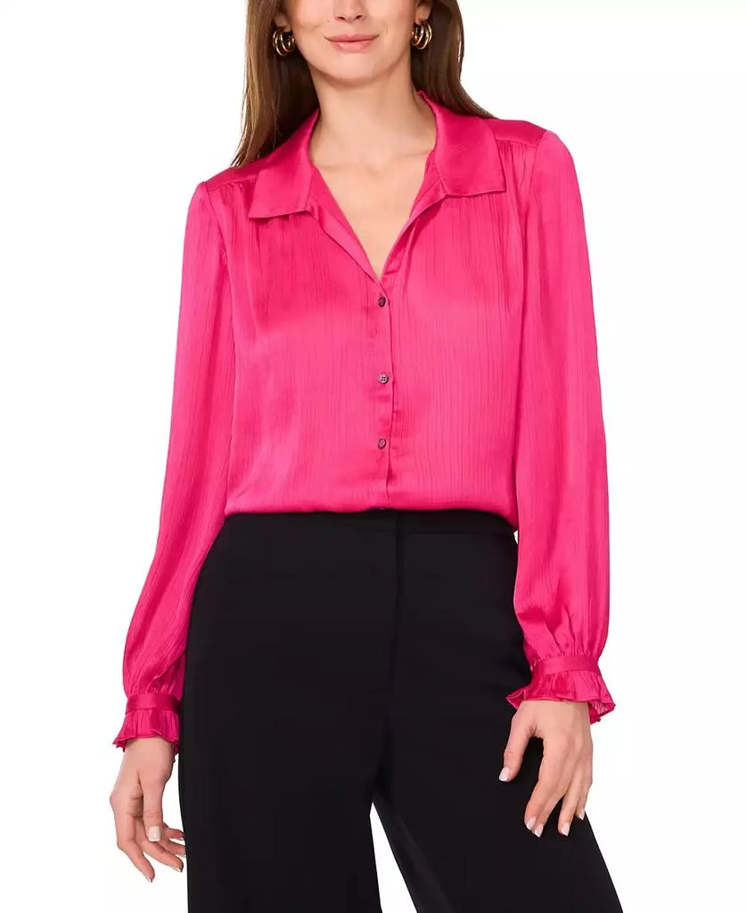Vince Camuto Women
s V-Neck Long-Sleeve Shirt