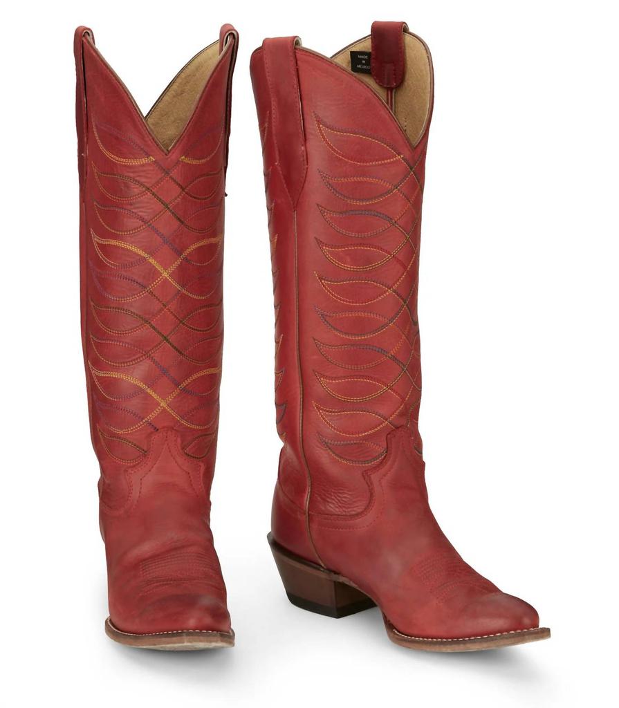 Justin Women's Whitley Western Boots - B/medium Width In Red