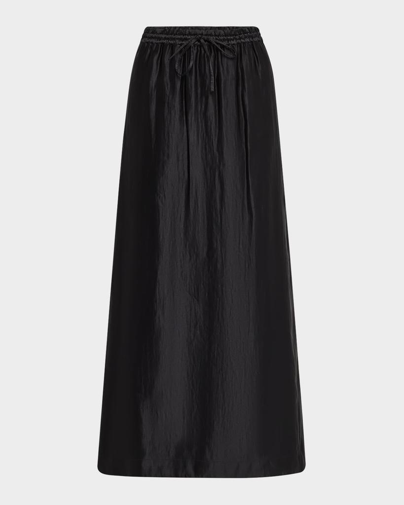 Loulou Studio Liam Satin Pull-On Maxi Skirt