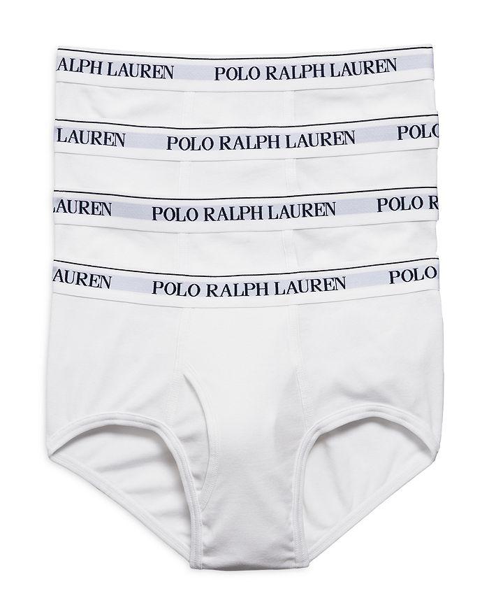 Ralph Lauren Cotton Logo Waistband Briefs, Pack of 4