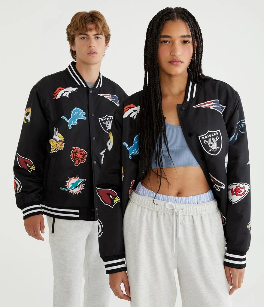 Aeropostale Nfl Team Logos Bomber Jacket 1